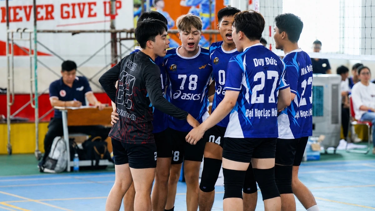 Đại học Lạc Hồng ca khúc khải hoàn sau 3 set kịch tính