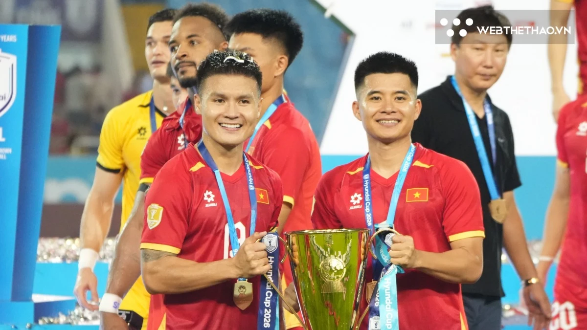 Quang Hải, Đình Bắc chỉ nghỉ 1 ngày sau chức vô địch ASEAN Cup 2026