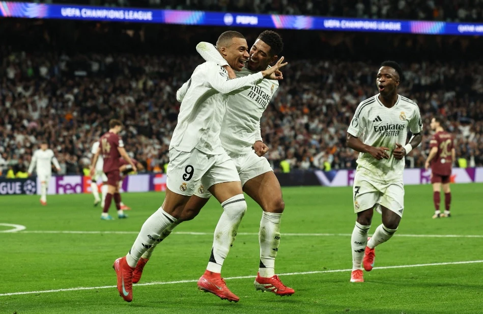 Real Madrid giành 15 điểm ở vòng phân hạng Champions League mùa trước nhưng vẫn phải đá play-off (Ảnh: Bein Sports)