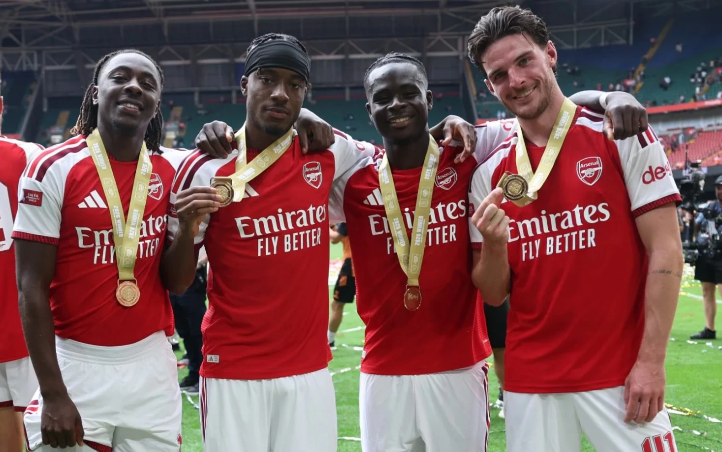 Các cầu thủ Anh đang là nòng cốt của đội hình Arsenal (Ảnh: Telegraph)