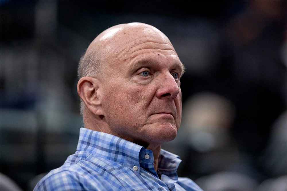 Ông chủ LA Clippers, tỷ phú Steve Ballmer. Ảnh: Getty