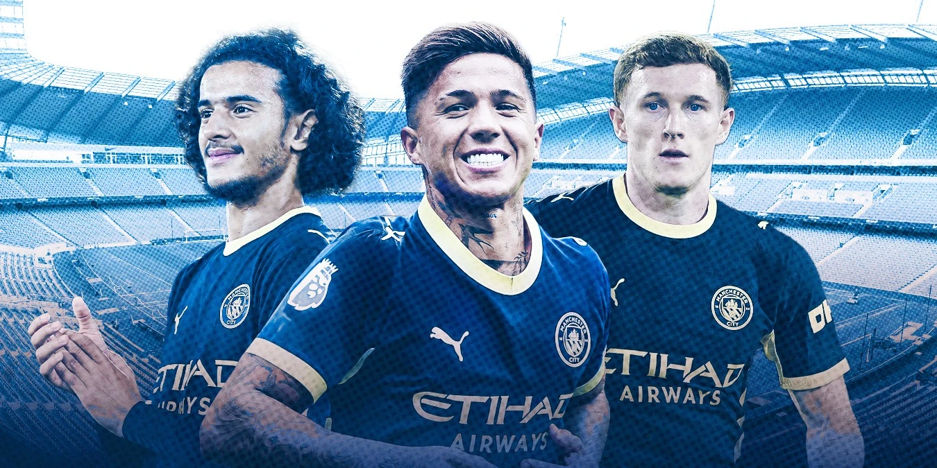 Bouaddi, Fernandez và Anderson được đưa về để củng cố sức mạnh cho hàng tiền vệ Man City (Ảnh: Analyst)