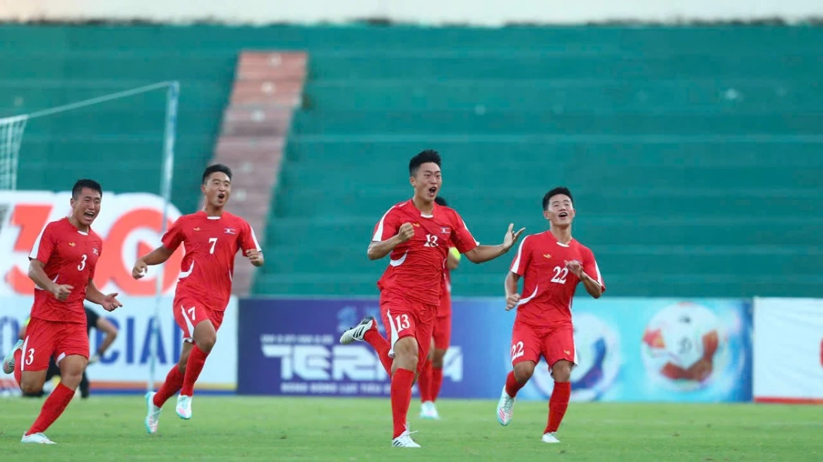 Bùng nổ trong 6 phút, U20 Triều Tiên mang tin vui đến U20 Việt Nam